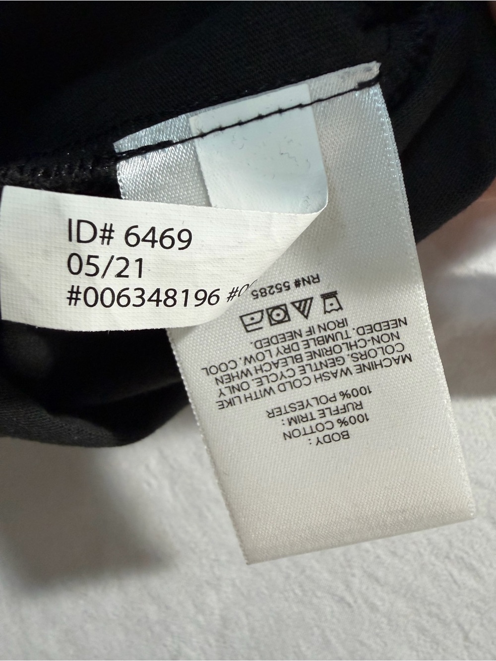 Express Black Ruffle Sleeve Tee - Picture 5 of 9